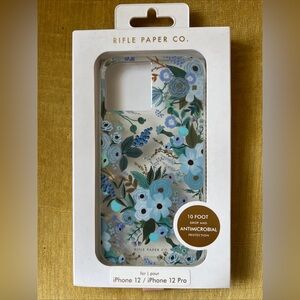 Rifle Paper Co Clear Garden Party Blue Case for Apple iPhone 12/iPhone 12 Pro